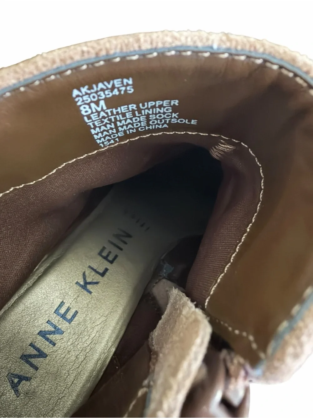 Anne Klein iflex Suede Leather Ankle Booties – Size 8